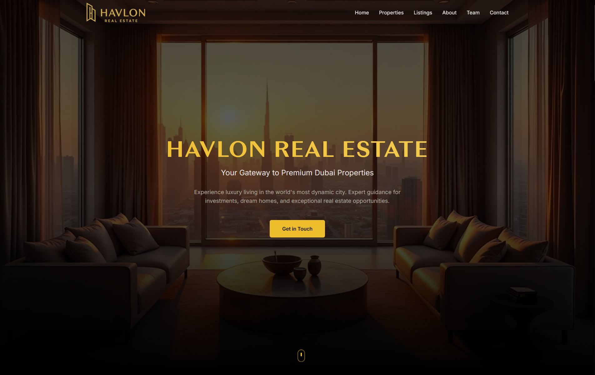 Havlon Real Estate project screenshot